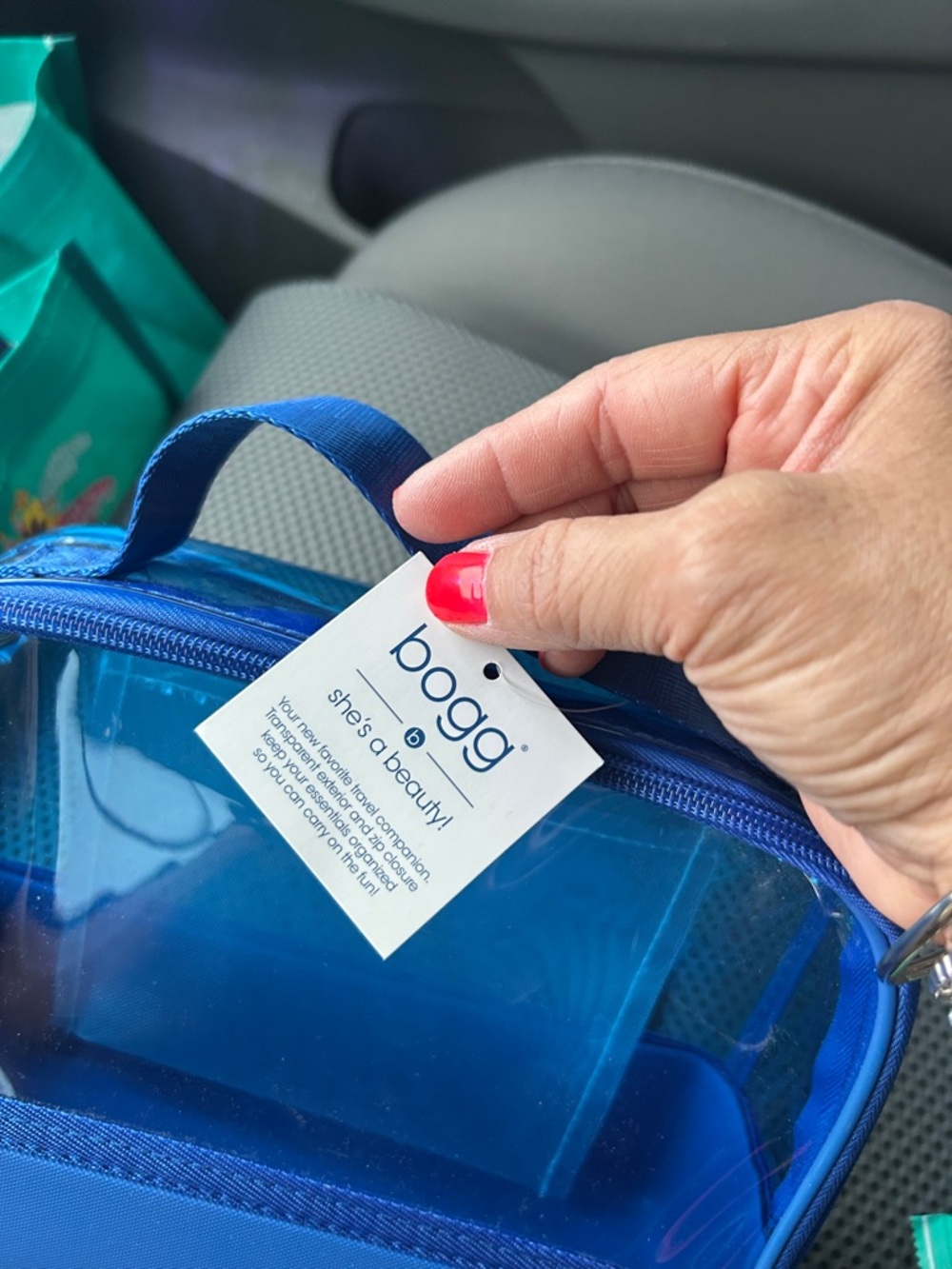 BOGG BAG blue Clear Cosmetic Case - Picture 2 of 6